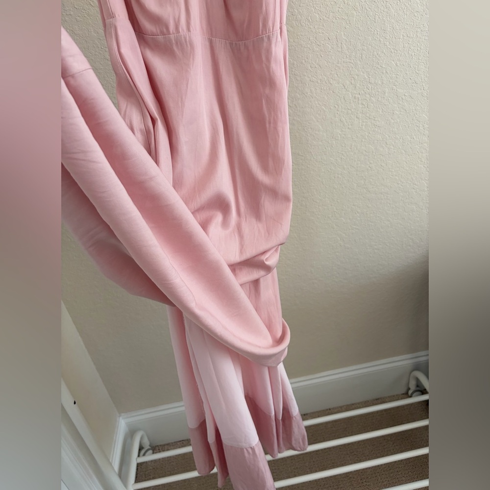 Pink Off-Shoulder Midi Dress - Picture 4 of 5